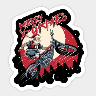 Santa X Games Sticker